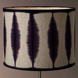 Harlequin Shibori Drum Lampshade Amethyst/White